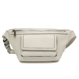 GUCCI White Leather Fanny Pack